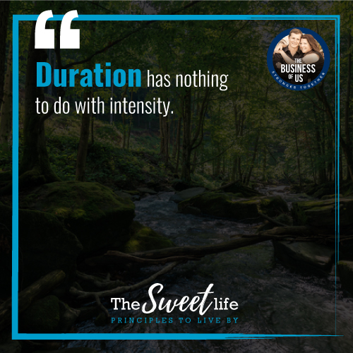 Duration has Nothing to Do with Intensity