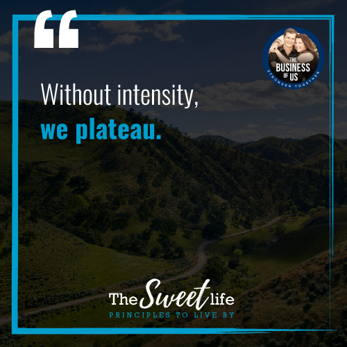 Quote Image for 'Intensity' a The Sweet Life article by Mike Turner